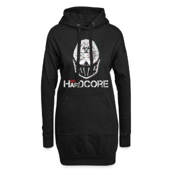 Techno Uptempo Gabber Rave Gift - Hoodie Dress - black - Front