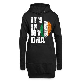 Irlande Drapeau irlandais irlandais ADN - Sweat-shirt à capuche long Femme - noir - Devant