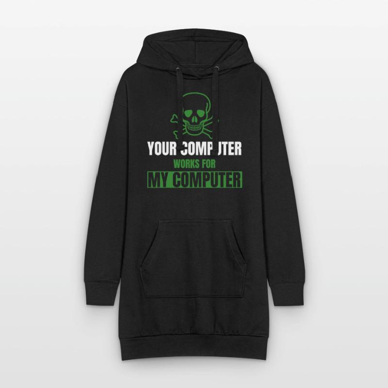 Cadeaux de DevOps Cyber Security Hacker IT Admin Sweat-shirt à capuche long Femme