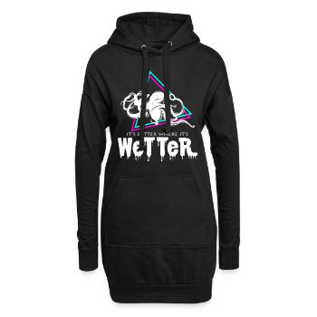 Kraken - Hoodie-Kleid - Schwarz - Vorne