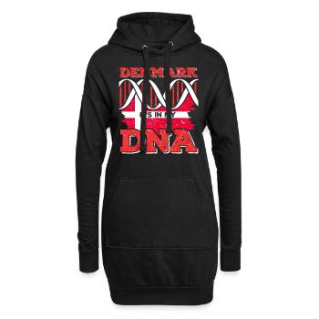 Dänemark Danmark Denmark - Hoodie-Kleid - Schwarz - Vorne