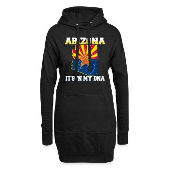 Arizona USA - Hoodie-Kleid - Schwarz - Vorne