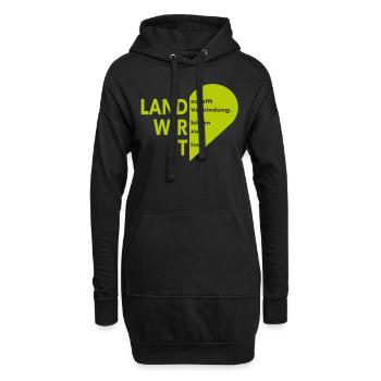Landwirte Demo Bonn 22 10 3 - Hoodie-Kleid - Schwarz - Vorne