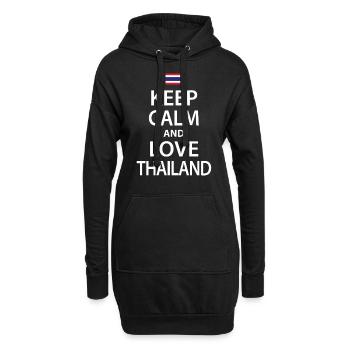 Thaïlande - Sweat-shirt à capuche long Femme - noir - Devant