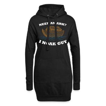 Marée de l'arche de Noé Bible Jesus Religion Gift - Sweat-shirt à capuche long Femme - noir - Devant