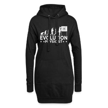 physique - Sweat-shirt à capuche long Femme - noir - Devant