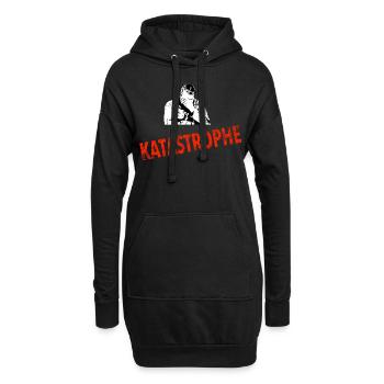 Katastrophe - Hoodie-Kleid - Schwarz - Vorne