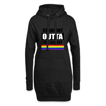 Cadeau Gay Pride - Sweat-shirt à capuche long Femme - noir - Devant