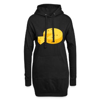 Fromage - Sweat-shirt à capuche long Femme - noir - Devant