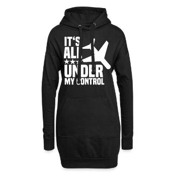 Hôtesse de l'air de l'hôtesse de l'air du pilote - Sweat-shirt à capuche long Femme - noir - Devant