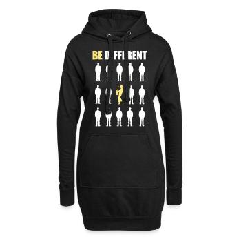 Cadeau musicien saxophone vents - Sweat-shirt à capuche long Femme - noir - Devant