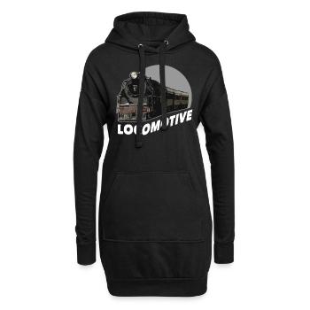 Train trains train modèle - Sweat-shirt à capuche long Femme - noir - Devant