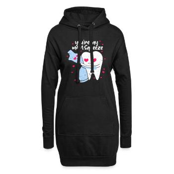 Dentiste Dentiste Dentiste Dents Cadeau Dentiste - Sweat-shirt à capuche long Femme - noir - Devant