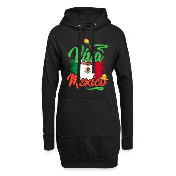 Fierté mexicaine - Sweat-shirt à capuche long Femme - noir - Devant