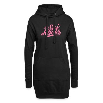 Course de ski Course de ski Coureur de ski Coureur de ski - Sweat-shirt à capuche long Femme - noir - Devant