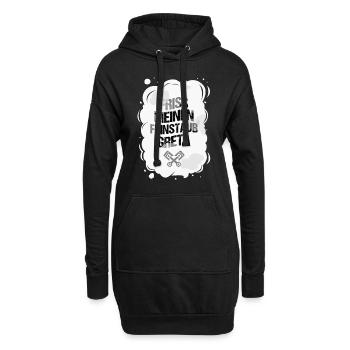Anti Greta - Hoodie-Kleid - Schwarz - Vorne