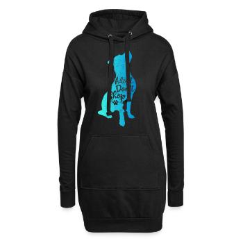 Adoptieren Sie nicht einkaufen - Hoodie-Kleid - Schwarz - Vorne