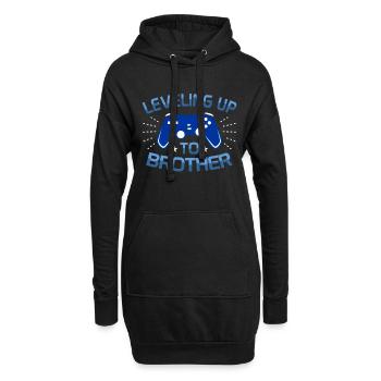 frère - Sweat-shirt à capuche long Femme - noir - Devant