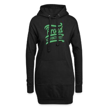 Aiguille pratique acupuncture profession acupuncture - Sweat-shirt à capuche long Femme - noir - Devant