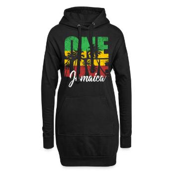 Jamaïque - Sweat-shirt à capuche long Femme - noir - Devant