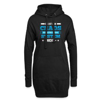CHAOS VS. ORDNUNG - Hoodie-Kleid - Schwarz - Vorne