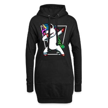 Dabbing Dab Licorne Mignon créature fabuleuse cadeau - Sweat-shirt à capuche long Femme - noir - Devant