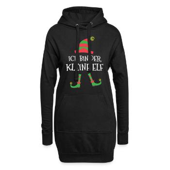 Der kleine Elf Kostüm lustige Familie Weihnachten - Hoodie-Kleid - Schwarz - Vorne