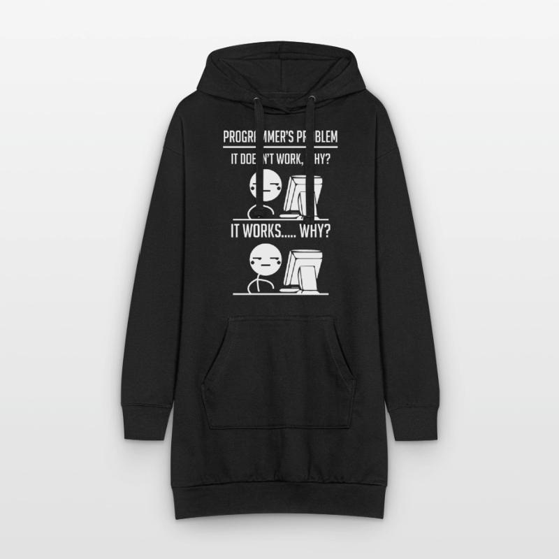Développeur de code programmeur Sweat-shirt à capuche long Femme