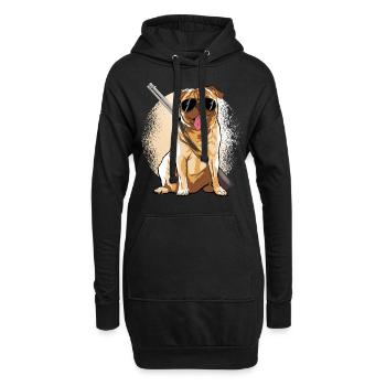 Mobs Jäger Hunde Tshirt - Hoodie-Kleid - Schwarz - Vorne