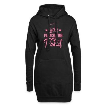 Parachutisme - Sweat-shirt à capuche long Femme - noir - Devant