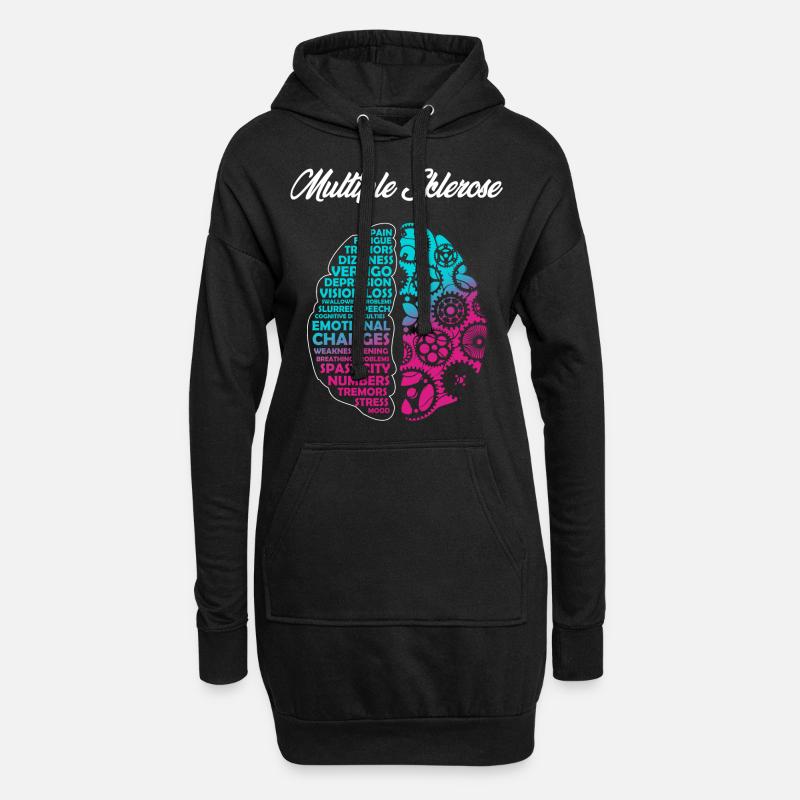 Multiple Sklerose, Bewusstsein - Hoodie-Kleid - Schwarz