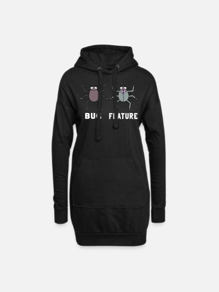 Programmierung Informatik Entwickler Geschenk - Hoodie-Kleid - Schwarz