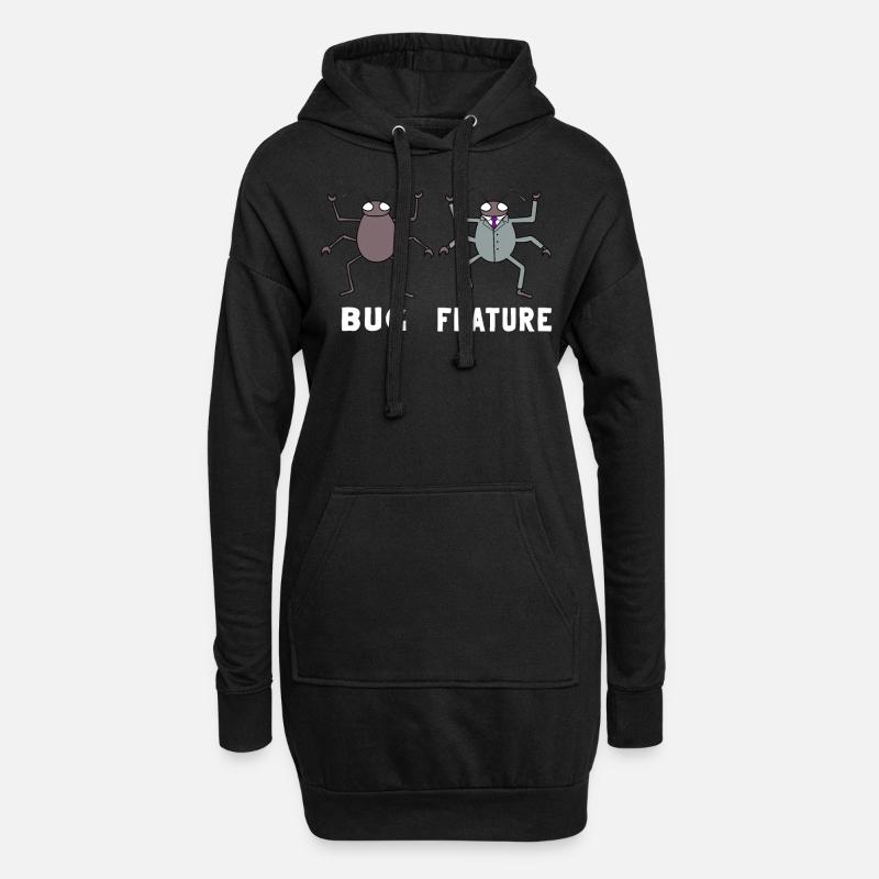 Programmierung Informatik Entwickler Geschenk - Hoodie-Kleid - Schwarz