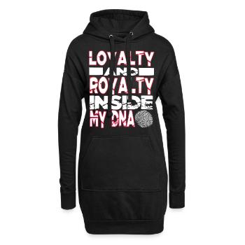 La loyauté et la royauté à l'intérieur de mon ADN Hip Hop Rap - Sweat-shirt à capuche long Femme - noir - Devant
