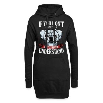 Cool Boxer Statement Dire le cadeau du propriétaire du chien - Sweat-shirt à capuche long Femme - noir - Devant