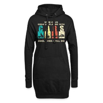 Collectionneurs vintage de voitures classiques - Sweat-shirt à capuche long Femme - noir - Devant