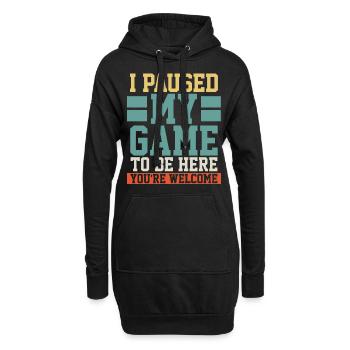 Gaming - Sweat-shirt à capuche long Femme - noir - Devant