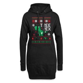 Tree Rex Baum Rex - Hoodie-Kleid - Schwarz - Vorne