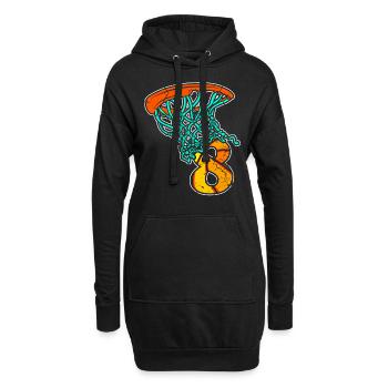 Basketball Kinder 8 Geburtstag 8 Jahre Sport - Hoodie-Kleid - Schwarz - Vorne