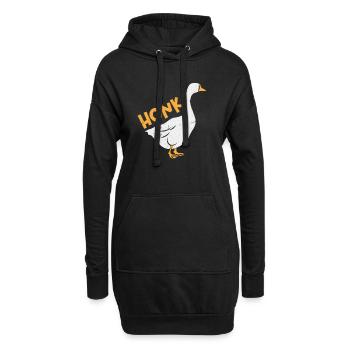 Honk Gans Meme Vogel Gänse Geschenk - Hoodie-Kleid - Schwarz - Vorne
