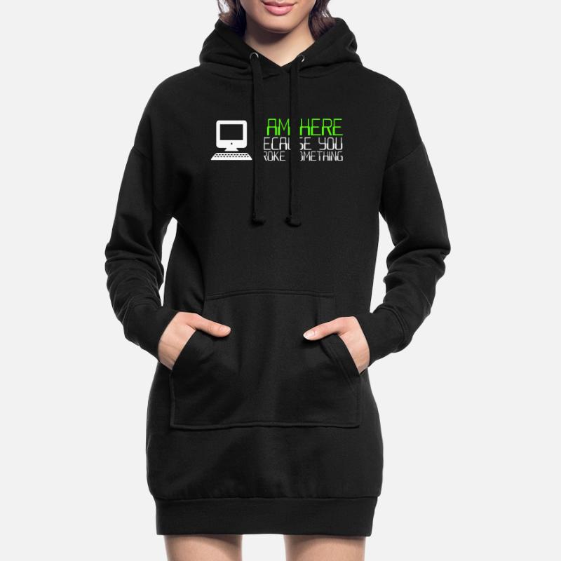 IT Computer IT Support IT Tickersystem Hoodie-Kleid