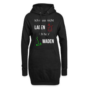 Radfahrer Lustiger Fahrrad Anti Ebike Spruch - Hoodie-Kleid - Schwarz - Vorne