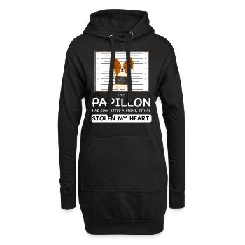 Papillon Mugshot - Hoodie-Kleid - Schwarz - Vorne