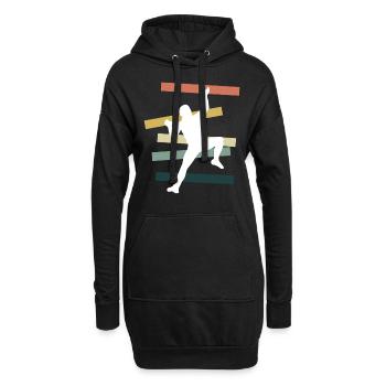 Cadeau T-shirt grimpeur vintage rétro Boulderer - Sweat-shirt à capuche long Femme - noir - Devant