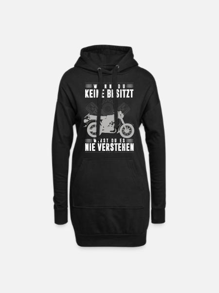 Simson DDR Moped S51 wenn du keine Besitzt, - Hoodie-Kleid - Schwarz
