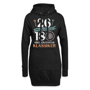 Dart - Hoodie-Kleid - Schwarz - Vorne