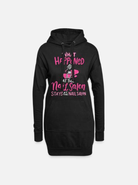 Nagel ontwerper nagels ontwerper nagels nagelsalon - Hoodiejurk - zwart