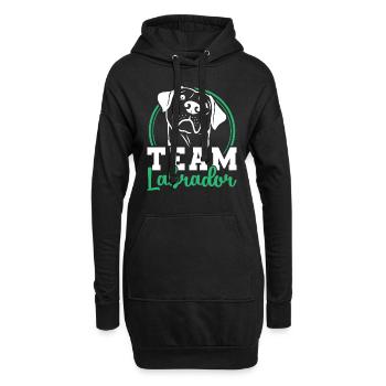 Labrador - Sweat-shirt à capuche long Femme - noir - Devant