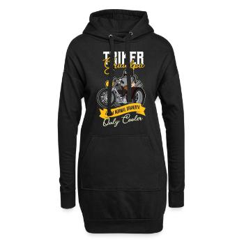 Triker Opa Großvater Trike Motorrad Dreirad - Hoodie-Kleid - Schwarz - Vorne