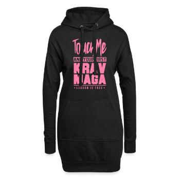 Kampfsport Verteidigung Krav Maga Kämpferin Mama - Hoodie-Kleid - Schwarz - Vorne